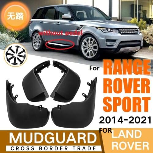 4 PCS Mudflap For LAND ROVER Range Rover Sport 2014-2021 WIithout pedel Front Rear Car Fender Mud Flaps Guard Splash Mudguards
