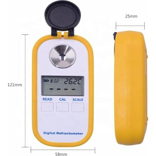 Digital handheld high-precision Brix Refractive Index Refractometer For Sugar Wine Noodles Concentration Meter