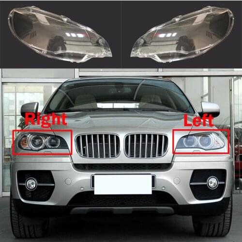 For BMW X6 E71 2008-2014 xDrive 35i/40i/50i Car Front Headlight Lens Cover Glass Shell Headlamp Lampshade Head Light Lamp Case