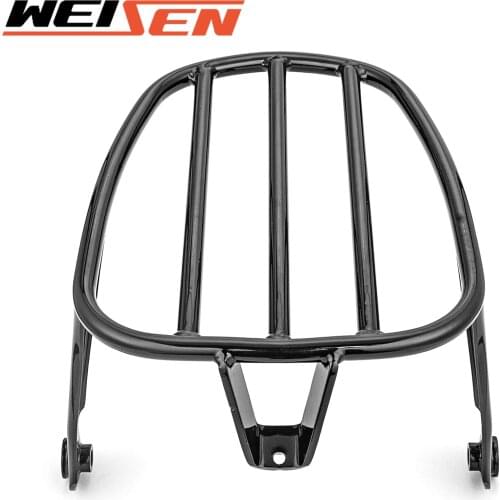 For 2018-2020 Harley Davidson Softail Slim FLSL Street Bob FXBB Models Gloss Black Solo Luggage Rack Motorcycle Accessories