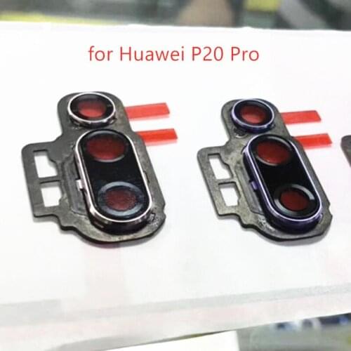 For Huawei P20 Pro Back Camera Glass Lens with Frame Main Rear Camera Lens with Frame For Huawei P20 Pro Repair Spare Parts