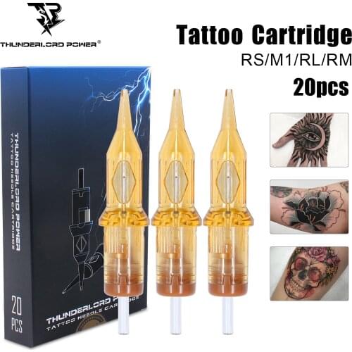 20pcs/box Tattoo Cartridge Needles Permanent Make-up Eyebrows Eyelinver Lips for Tattoo Machine Cartridge Needles