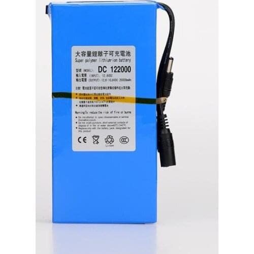 MasterFire DC 12V 20000mAh Super Power Portable Lithium-ion Battery Rechargeable Batteries Pack with plug For CCTV Camera