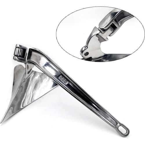 316 Stainless Steel Marine Boat Hinged Plow Plough Style Anchor 5kg 7kg 9kg 10kg 12kg 15kg 20kg 22kg 27kg