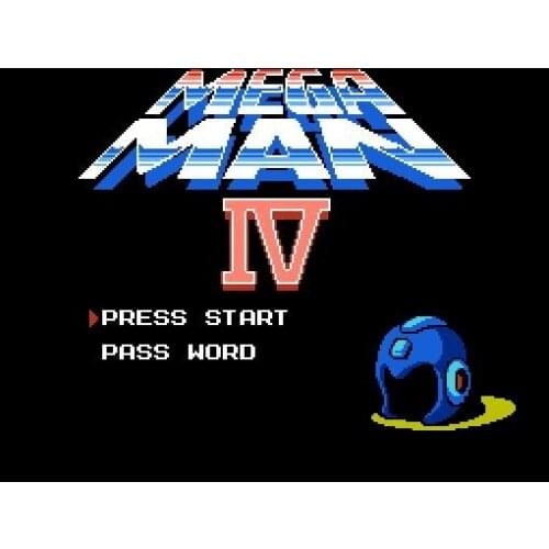 Mega Man 4 Game Card For 72 Pin 8 Bit Game Player