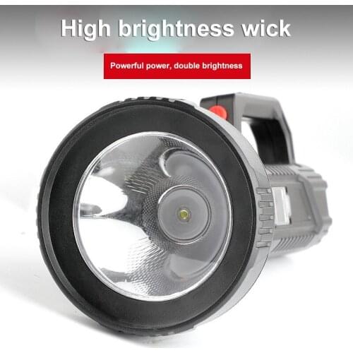 Powerful LED Flashlight Outdoor Multifunctional Lighting Camping Lamp Portable Spotlight Strong Light Long Shot USB Searchlight