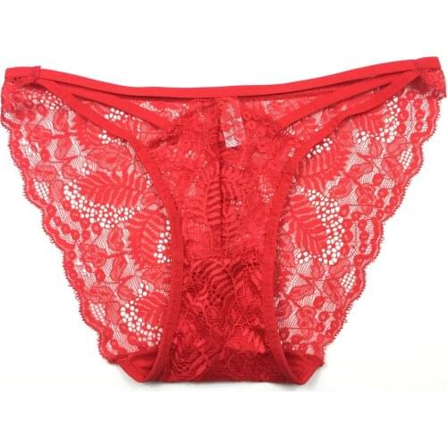 New sexy ladies underwear for autumn and winter with lace edge Modal hip wrap elastic lace comfortable and breathable 60212