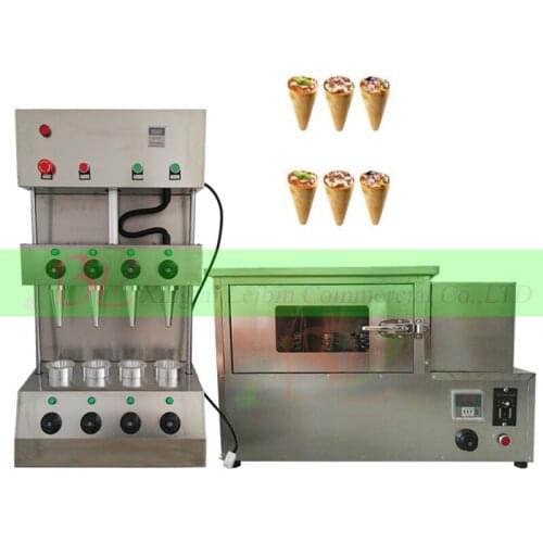 New designed 4 Moulds Pizza Cone Machine/Easy operation kono pizza making machine with free shipping