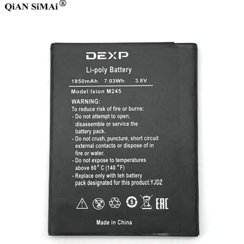New High Quality M245 1850mAh battery For DEXP Ixion M245 phone + Tracking number