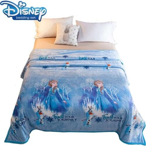 Frozen Elsa printing blanket Famous Disney Cartoon Character beddings queen size 200*230cm sheets girl boy bedroon linens hot