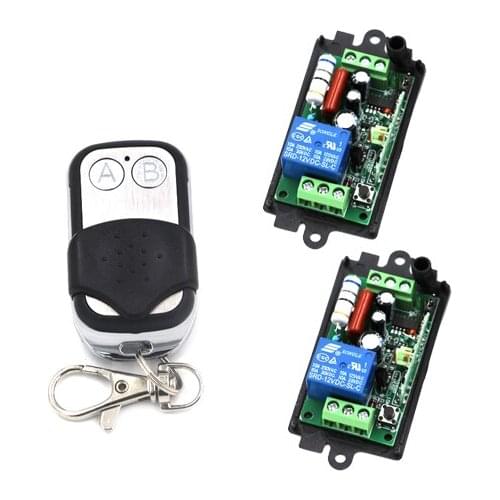 Anti-theft Alarm System AC110V 220V 10A Wireless Remote Control Switch 2 1CH Receiver +1 Metal Transmitter 315MHZ SKU: 5408
