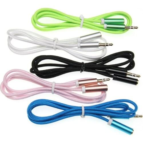 Audio Extension Cable 3.5mm Jack Male to Female Car Auxiliary Aux Stereo Cord for PC Headphone Speaker MP3/MP4 Player 2000pcs