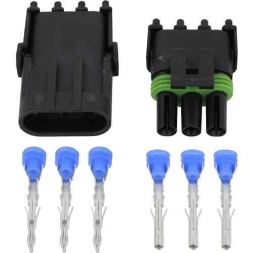 3 Pin DJ3031Y-2.5-11/21 Female and Male Weather Pack Electrical Wire 2.5 Connector Plug Sealed Wiring Automobile Connectors