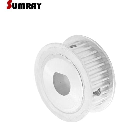 SUMRAY 3M 32T D type Timing Belt Pulley 6*5/8*7/10*9mm bore 11/16mm width D type Synchronous Pulley Wheel for Engraving Machine