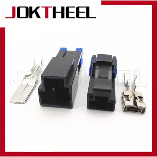 1/5/10/20 sets KET 1 Pin way 9.5mm male female unsealed housing connector Large Current car plug MG623688-5 MG613689-5