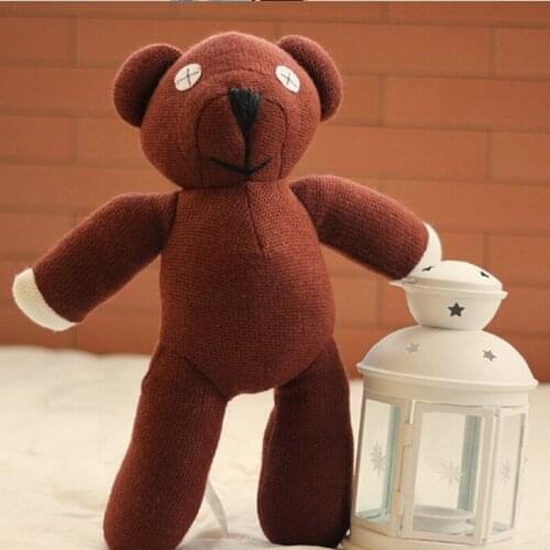 1pc 9*23 Mr Bean Teddy Bear Simulation Animal Soft Stuffed Plush Toy Brown Figure Doll Sofa Car Decor Child Girls Christmas Gift