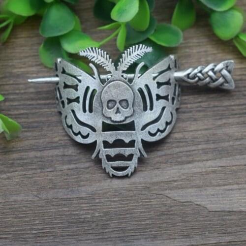 10pcs Skull Dead Head Moth Butterfly Hairpin Insect Hair pin Halloween Witch Jewelry