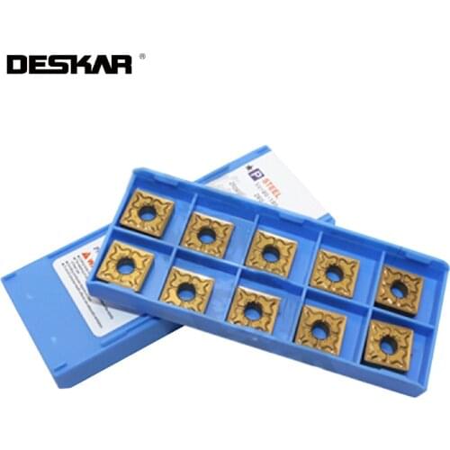 10Pcs DESKAR SNMG120408 TM LF9011 LF9018 SNMG120408R/L-S turning tools Carbide Insert CNC Lathe Cutting Tool For Process steel