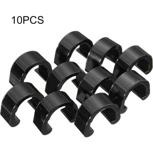 10Pcs Mtb Fietsframe U Gesp Voor Remkabel Behuizing Slang Buis Shifter Kabel Gidsen Knop Vaste Tubing clips