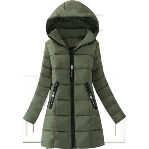 2020 Winter Jacket Women Hooded Parka Long Coat Female Jacket Padded Warm Womens Jackets Parkas Mujer QMZ17DH8619 KJ2474