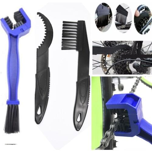 3pcs Bike Bicycle Chain Cleaning Brush set Motorcycle Bicycle Chain Cleaning Gear Scrubber Tools Portable Bike Chain Brush Kit