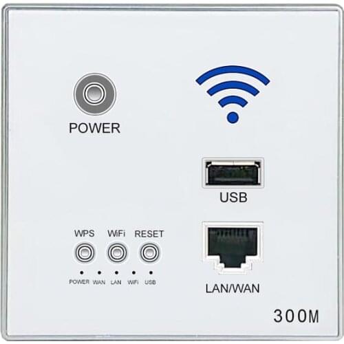 New 300M 110~250V New White USB Socket Wireless WIFI USB Charging Socket,Wall Embedded Wireless AP Router,3G WiFi Repeater