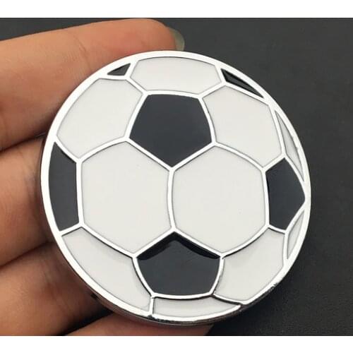 3D Auto Stickers Metal Football Badge Emblem Decals Motorcycle Modified Car Accessories
