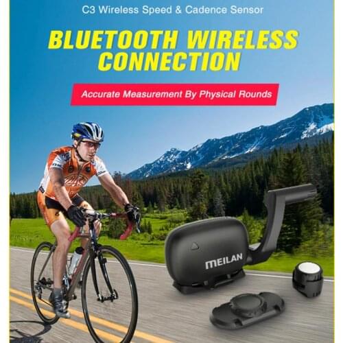 MEILAN C3 Wireless Bike Computer Speedometer Trainer Bike Speed Sensor &Cadence Sensor Waterproof Bluetooth BT4.0 Sensore