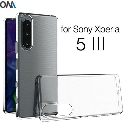 Case For Sony Xperia 1 III Xperia 10 III TPU Silicone Clear Fitted Bumper Soft Case for Sony Xperia 5 II Transparent Back Cover