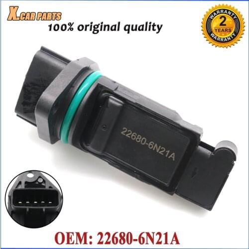 MAF MASS AIR FLOW METER SENSOR For Nissan Pathfinder P11 P12 WP11 WP12 ALMERA TINO V10 2.0 PRIMERA 250 300GT Te 22680-6N21A