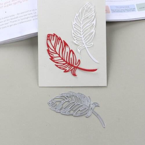 DUOFEN METAL CUTTING DIES lace feather stencil DIY Scrapbook Paper Album 2019 new