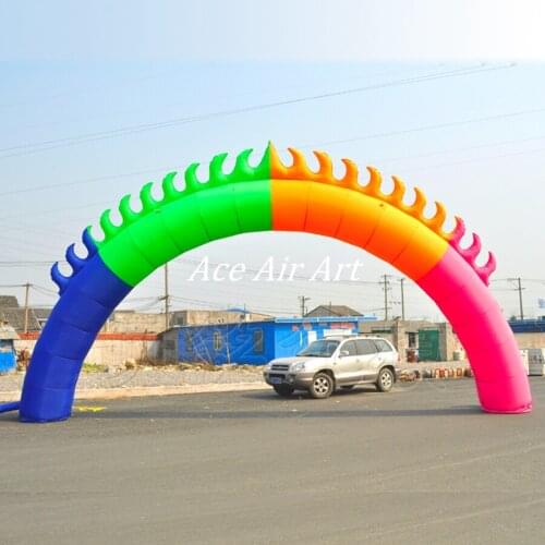 Giant colorful inflatable sun arch air entrance archways with attractive design for exhibition