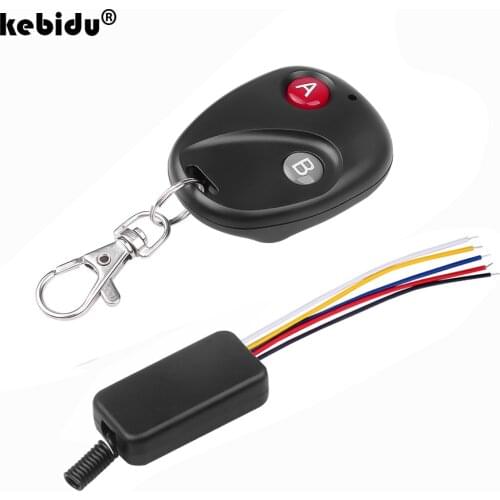 Kebidu 5V-12V Switch 433MHz Remote Control 1CH Mini LED Light Receiver Relay with Transmitter for Smart Home Use DIY Kit