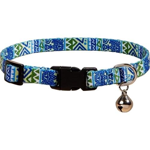 Bell cat collar Safety Breakaway Nylon Adjustable pet collar for Puppy Kittens or Small Dogs