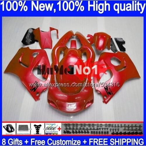 Body For SUZUKI SRAD GSX-R600 1996 1997 1998 1999 2000 11MC.89 ALL Gloss red GSXR750 GSXR 750 600 GSXR600 96 97 98 99 00 Fairing
