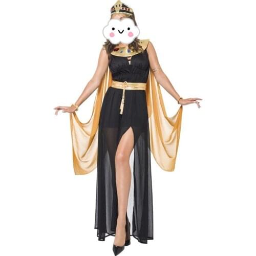 Ancient Slim Cleopatra Costumes For Women Fancy Dress Women Indian Queen Costume Sexy Egyptian Goddess Cosplay For Halloween