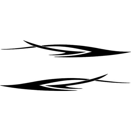 Hot Sell Car Stickers 2x Stripes Motorhome Caravan Travel Trailer RV VAN Stickers KK Vinyl Kit Decals Big PVC 200cm X 26cm