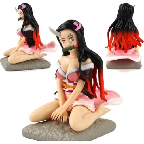 Cartoon Anime Kamado Nezuko Kimetsu no Yaiba PVC Action Figure Nezuko Anime Demon Slayer Figurine Toys