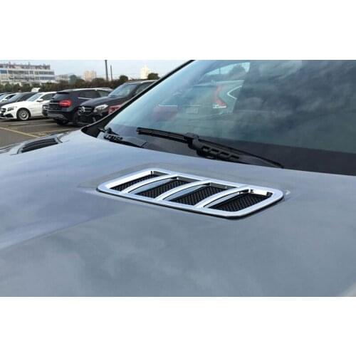 For Mercedes Benz GLE 2015-2017 M class Coupe SUV W166 ML Car Hood cover Trim Chrome Car Styling Accessories