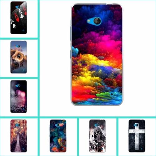 Skid Clear Pattern Soft TPU Skin Case For Microsoft Nokia Lumia 640 N640 Phone Cases Back Protect Phone Bags Cover Silicone Gel