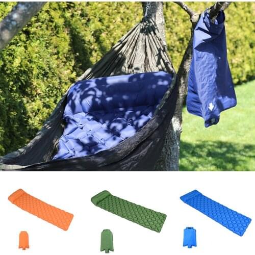 TPU Nylon Camping Mattress Inflatable Outdoor Mattress Hiking Pillow, Domestic Damp-Proof Mattress, Beach Inflatable Mattress