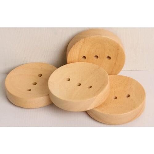 New Arrival Natural Wooden Soap Holder Simple Design Round Soap Dish 9X2 CM SN217