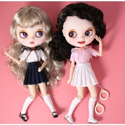 Blthyes ob24 doll clothing fashion with sailor uniform youth school uniform 3 sets 2 color doll accessories