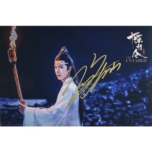 Hand signed YIBO Wang Yibo autographed photo autograph The Untamed 5*7 89