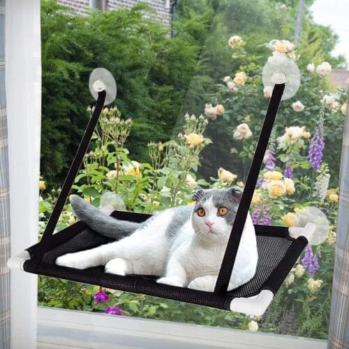 Cute Pet Hanging Beds Bearing 20kg Cat Sunny Window Seat Mount Pet Cat Hammock Comfortable Cat Pet Bed Shelf Seat Beds
