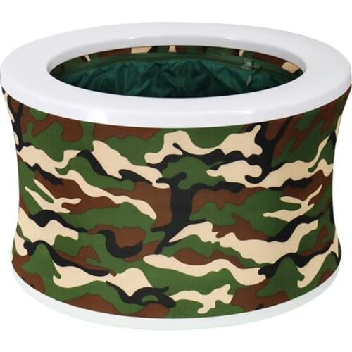 Portable Adults Folding Toilet Car Commode for Camping Hiking Trips ,Lightweight