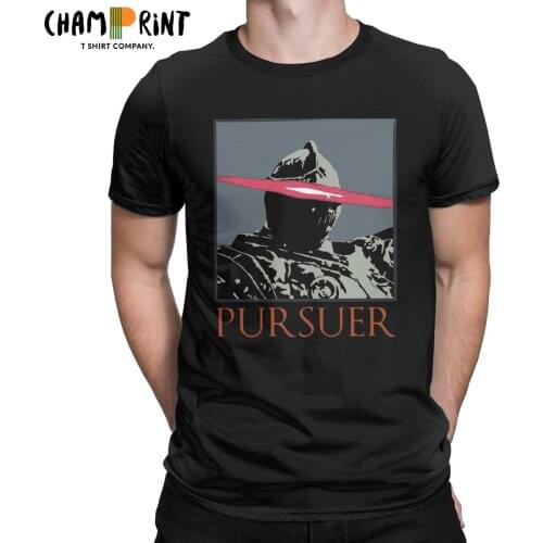 Pursuer Game T Shirt Men Pure Cotton Funny T-Shirts Crewneck Dark Souls Tee Shirt Short Sleeve Clothes Gift Idea
