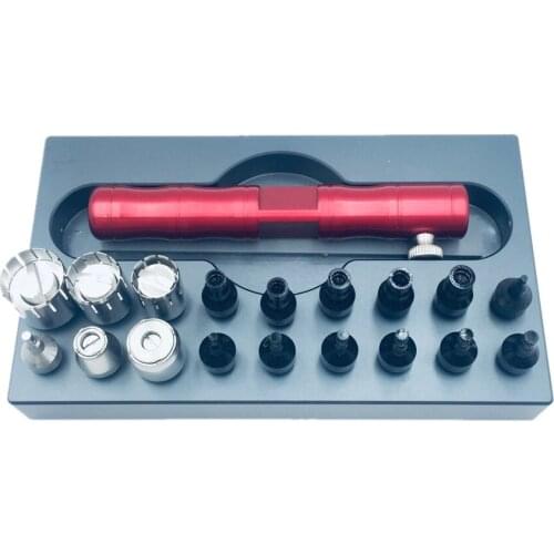 18 Nuzzles Professional Watch Crown Tube Removal & Installation Tool Remove Install Chronograph Pusher Remover Battery Case