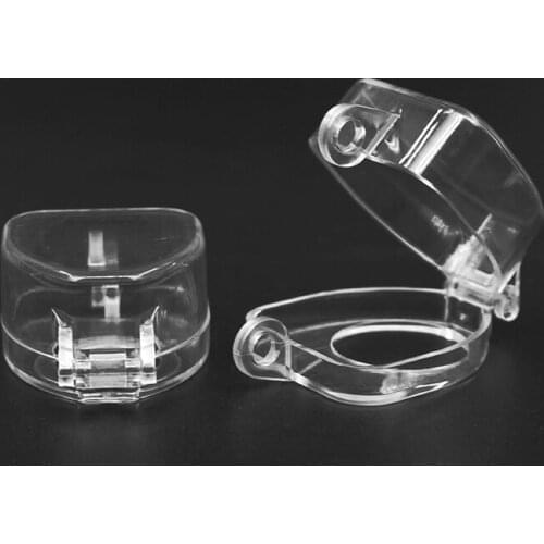 Lockey Transparent PC Plastic Emergency Stop Lockout Push Electric Switch Button Equipment Lock Out