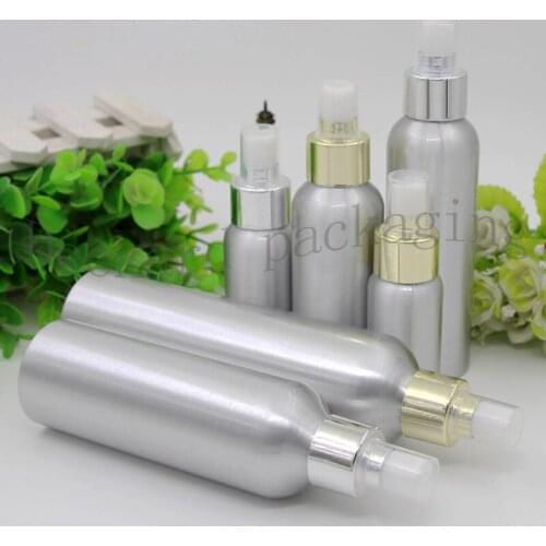 Spray Aluminum Bottles Empty Perfume Liquid Travel Sub-Bottles for Skin Care and Hair Care Metal Cosmetic Atomizer Containers